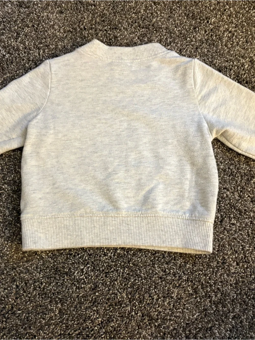 Carter's Gray Sweatshirt with Navy & Brown Lion Embroidery